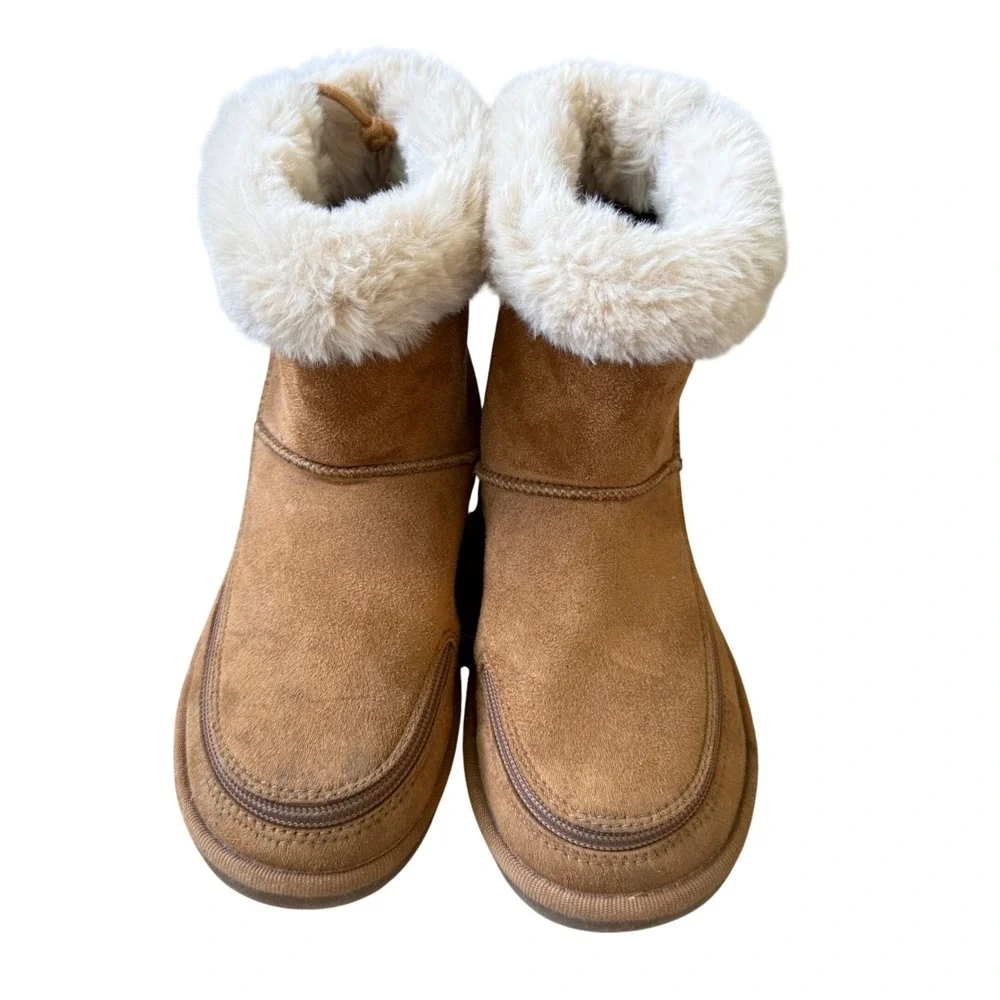 BILLY Footwear Adaptive Boots Size 2W Kids Cozy II Tan